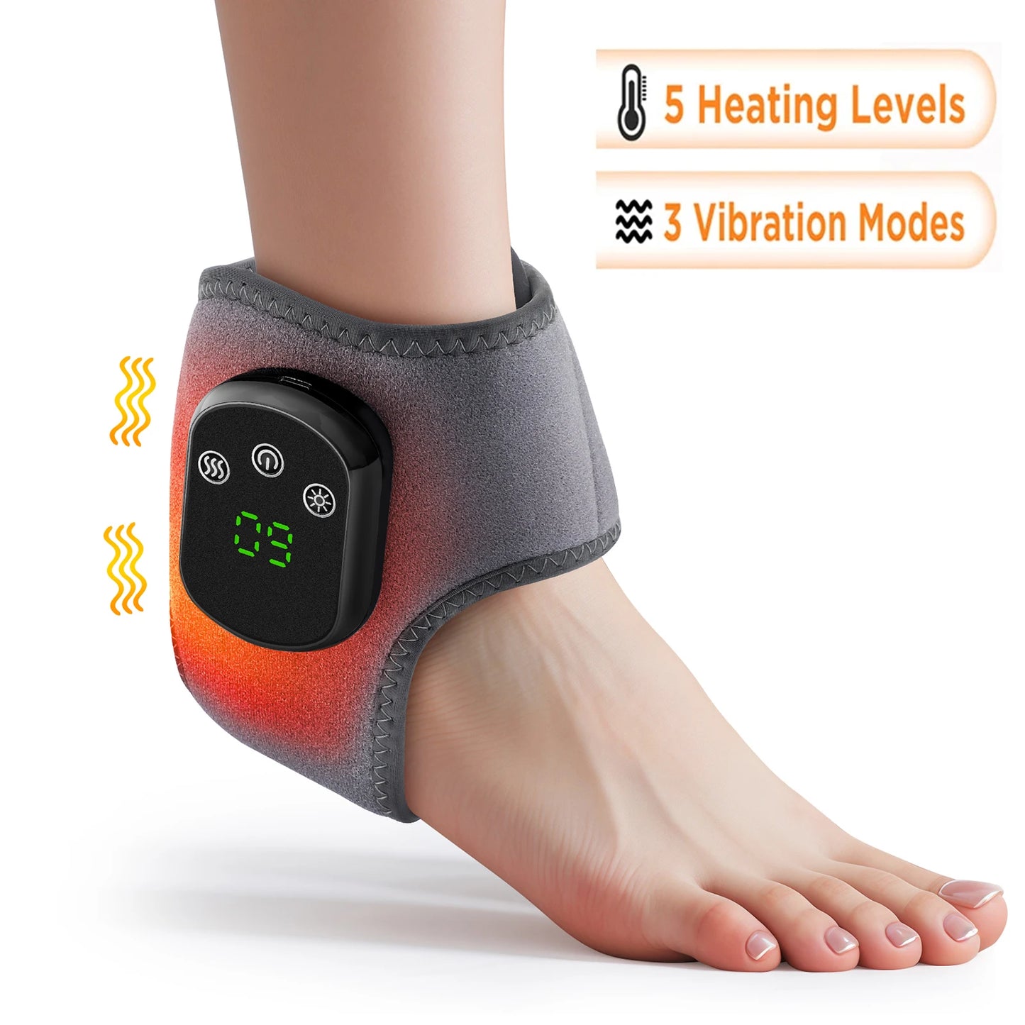 NexaMassage™ Heated Vibration Ankle & Wrist Wrap